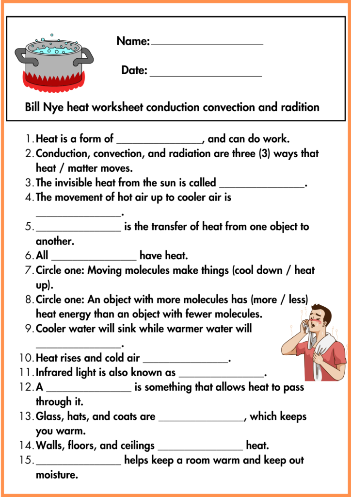 image showing complte the blanks bill nye heat worksheet 3