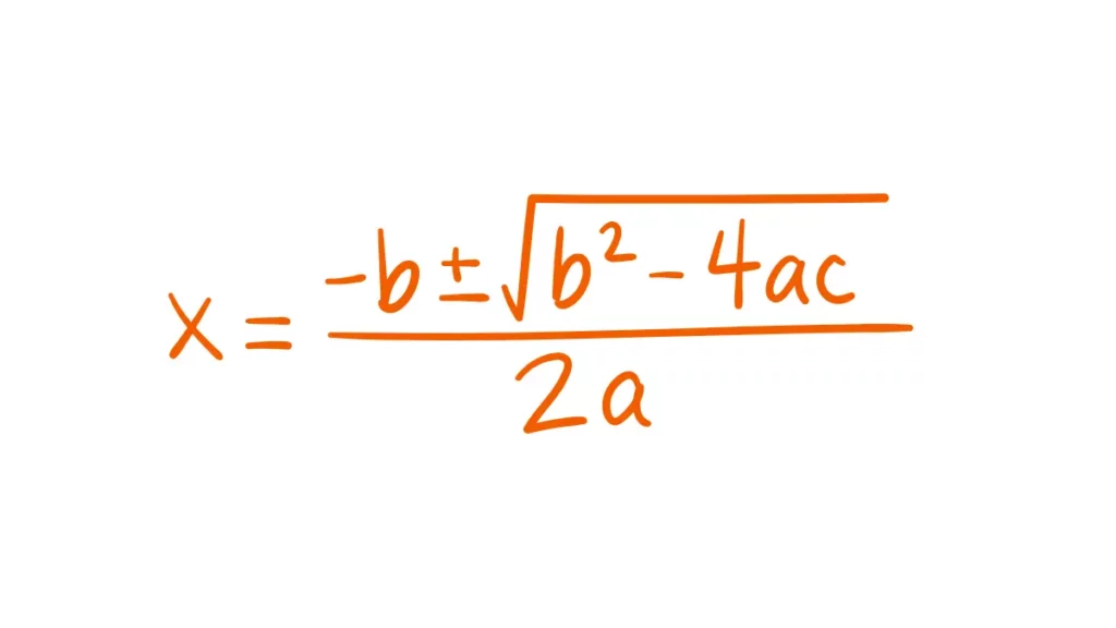 image showing formula of quadratic equation image 