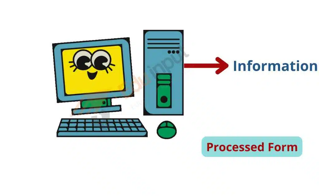 Image showing the information in computer