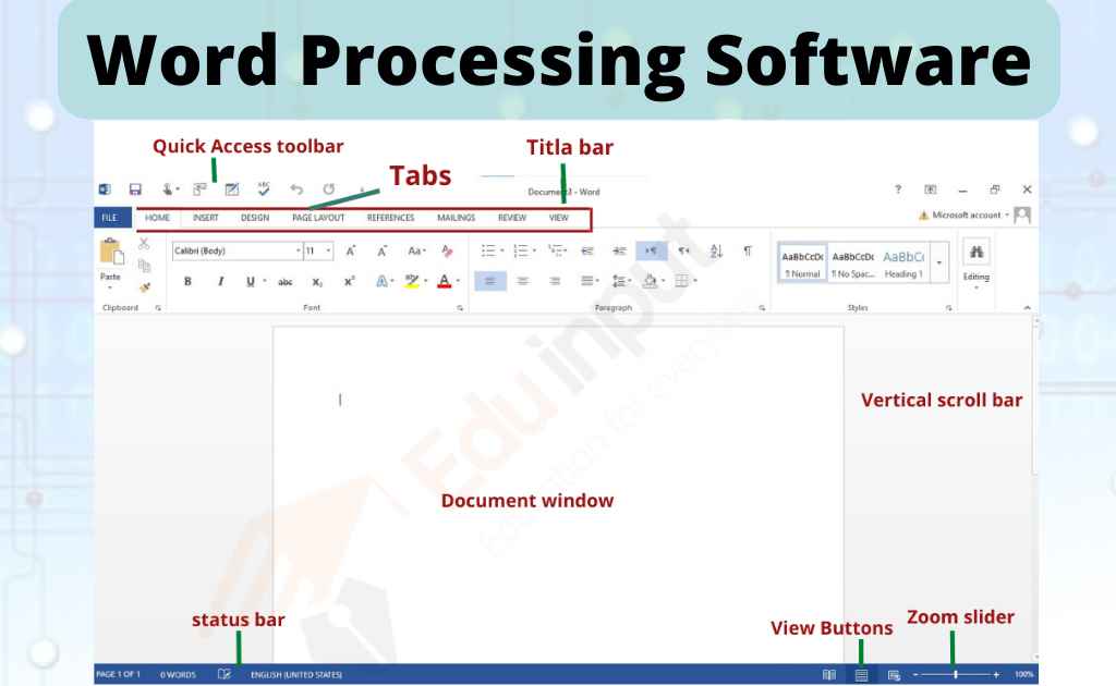 windows 10 word processing program