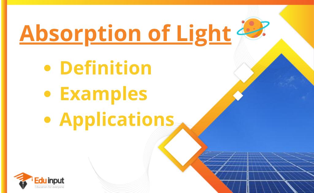 absorption of light examples