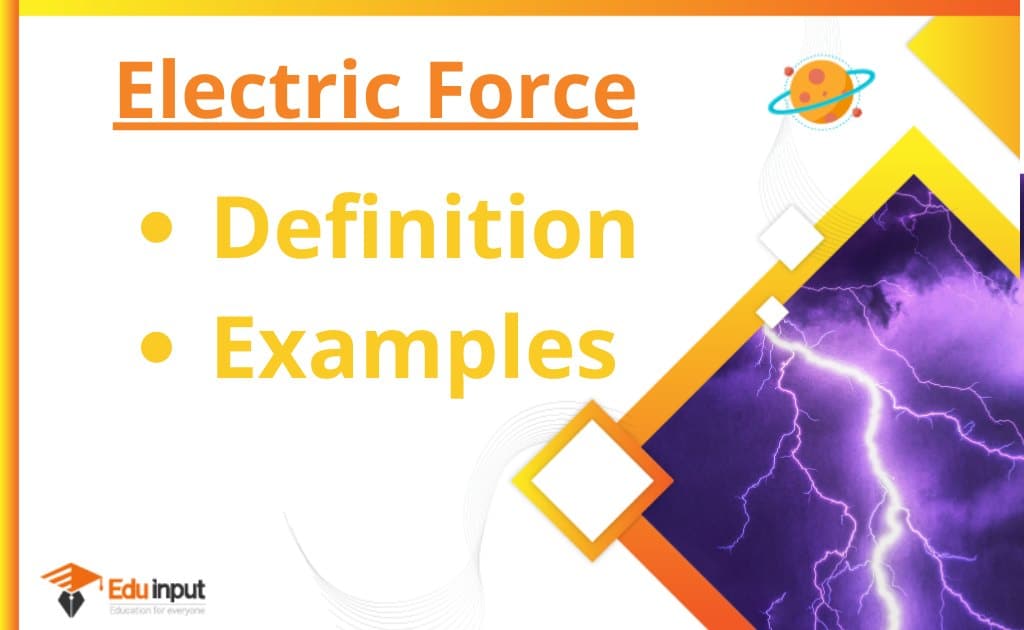 What Is Electric Force Definition And Examples