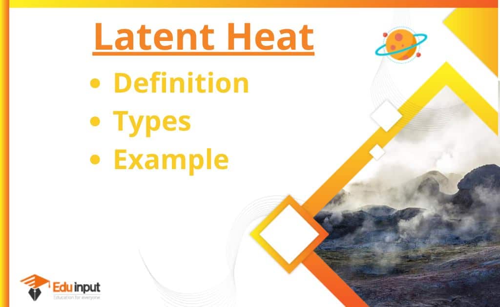 Latent Heat Definition Types Example And Specific Latent Heat