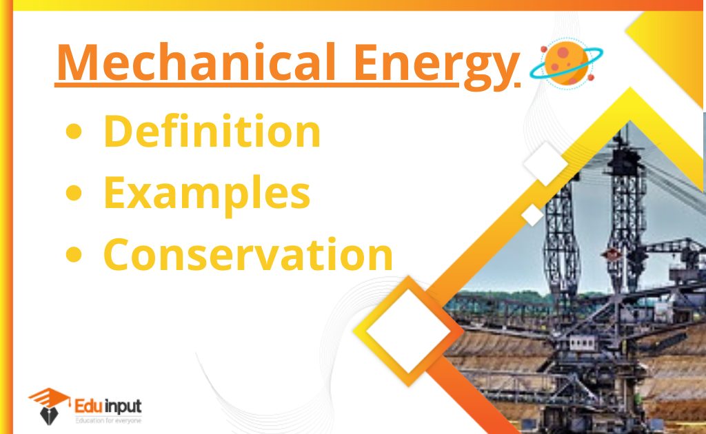 Mechanical Energy Definition Examples And Conservation