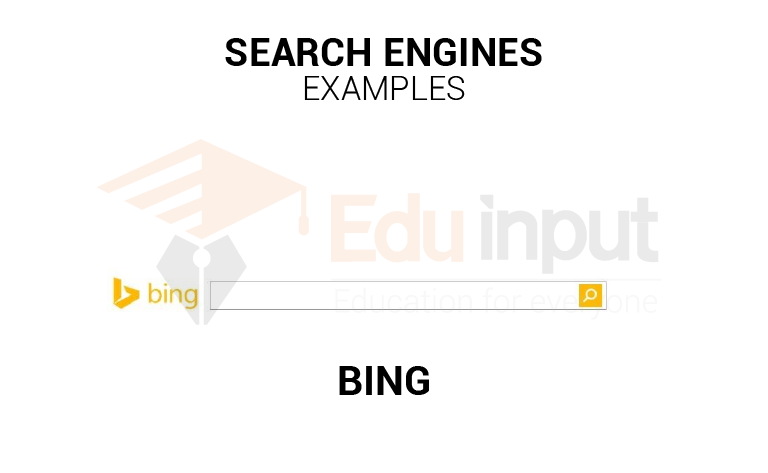image showing the search engine bing