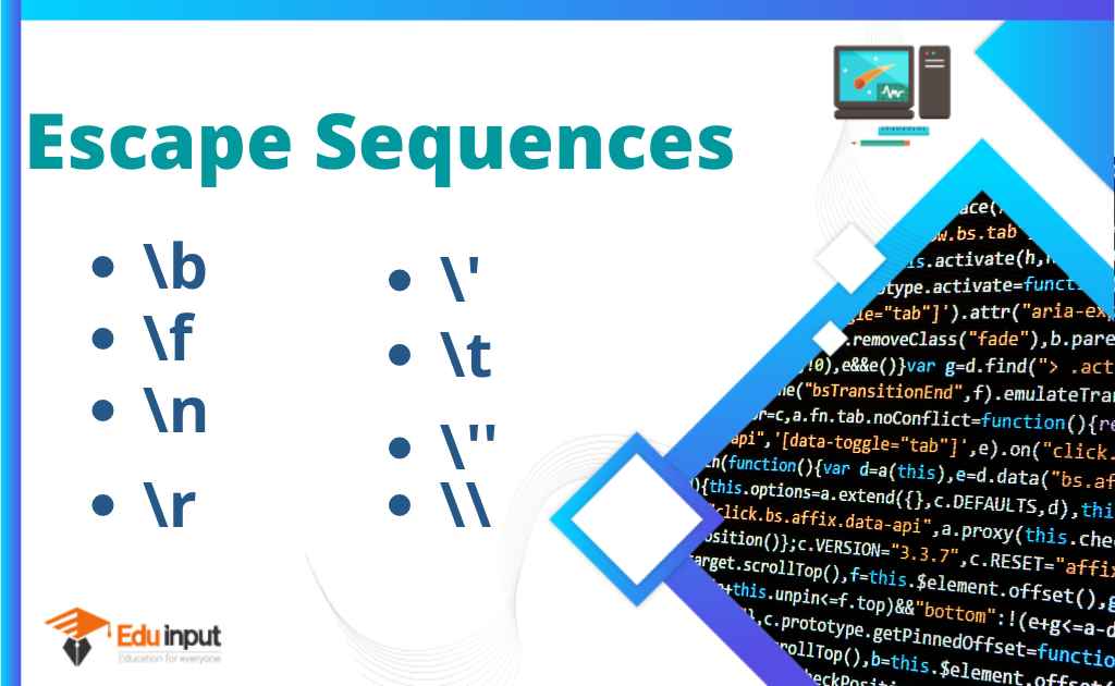 what-are-escape-sequences-in-c-language