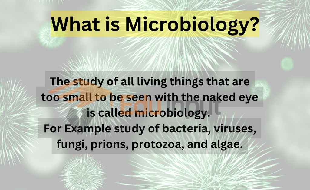 image showing definition of  Microbiology