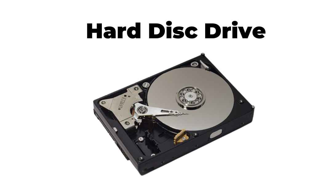 image showing the storage device HDD