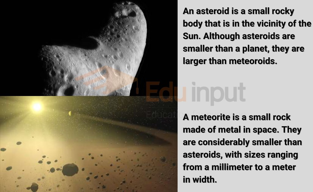 image showing the Difference Between Asteroid And Meteoroid