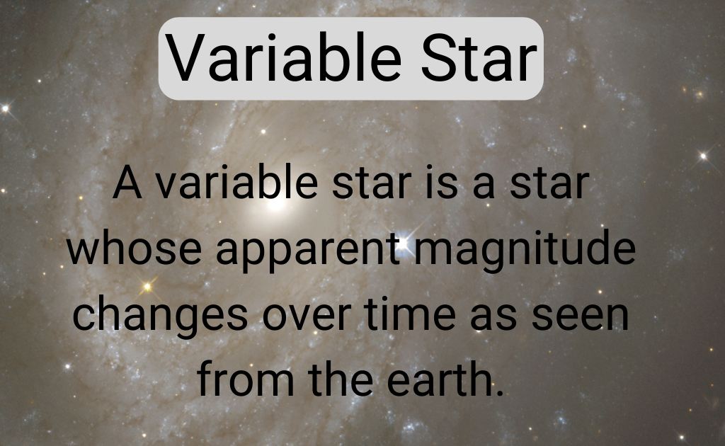 image showing the variable star