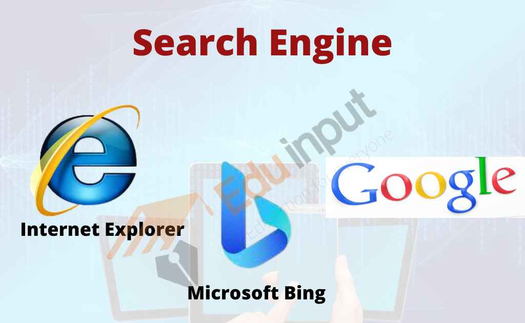 image showing the different search engines