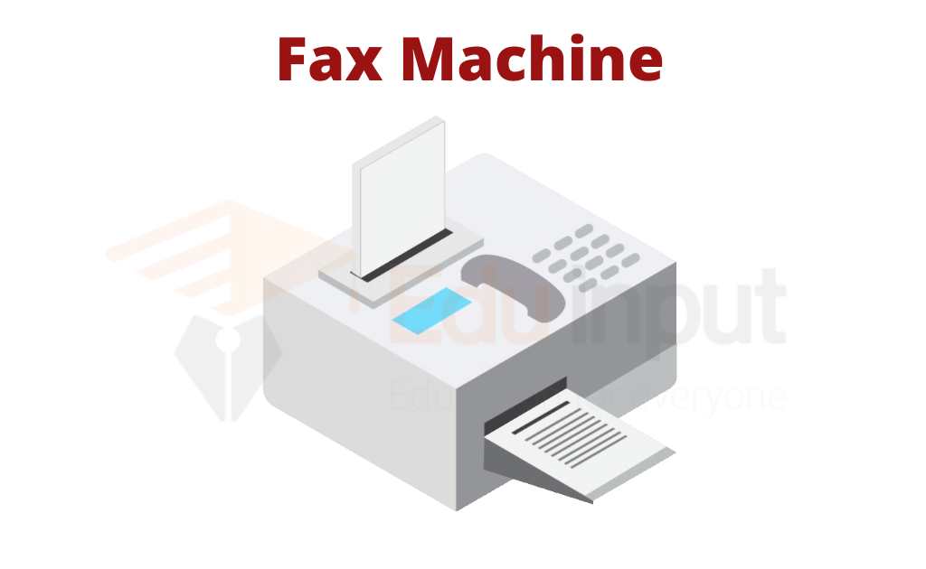 image showing the fax machine