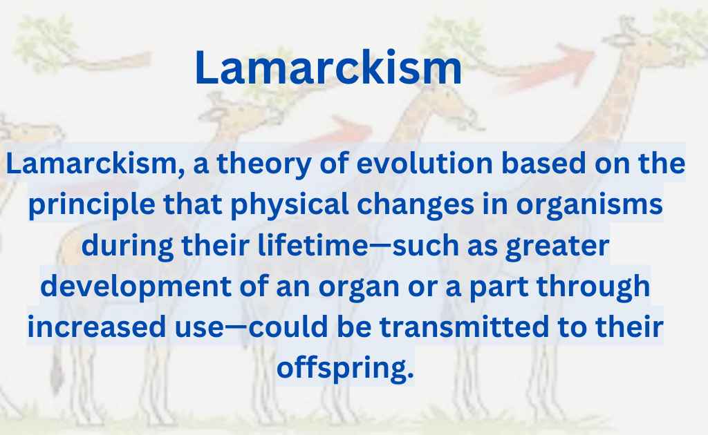 image showing what is Lamarckism