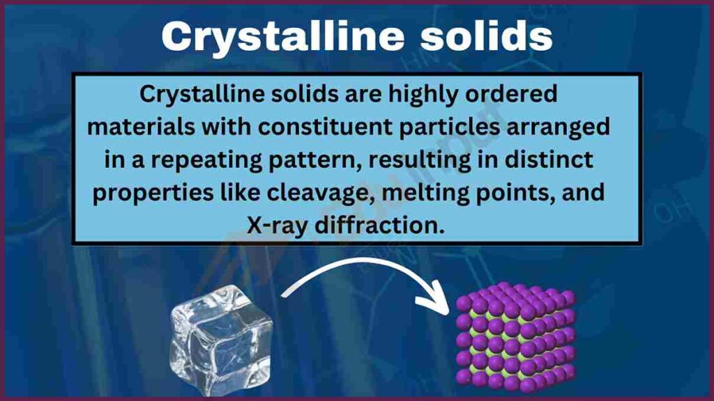 Crystalline solids- Properties, types, examples use