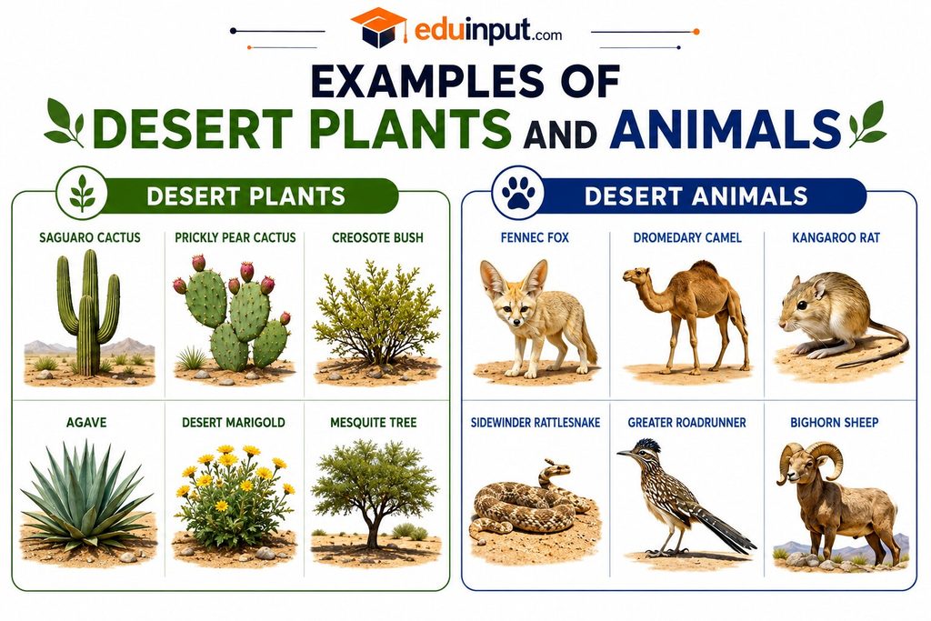 Examples of Desert Plants and Animals