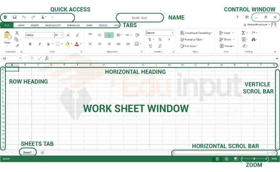 image showing the Microsoft spreadsheet interface 
