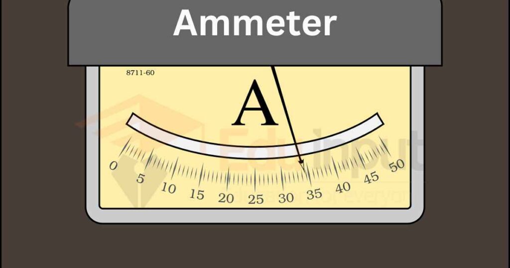 image showing the ammeter