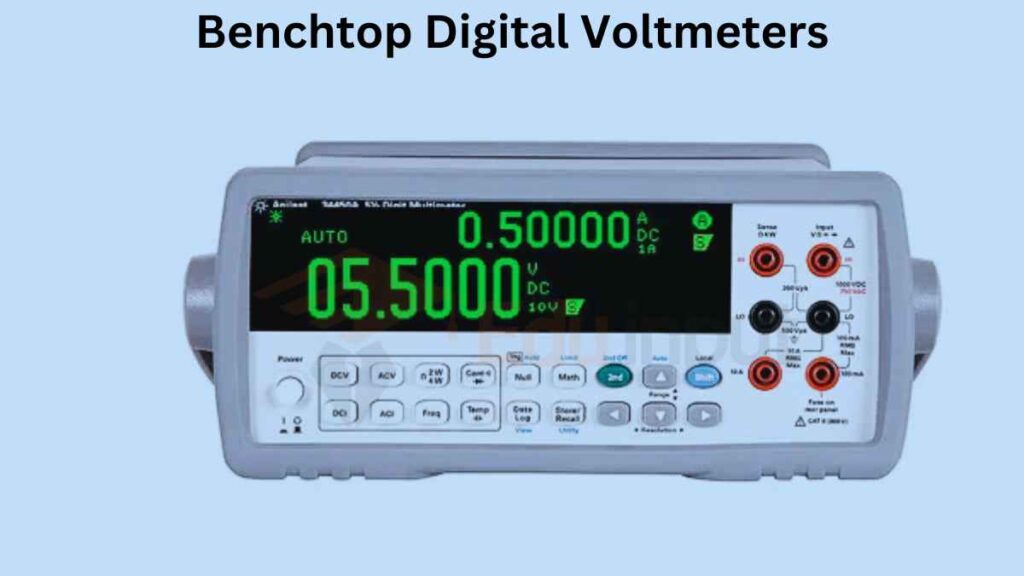 image showing the benchtop digital voltmeter