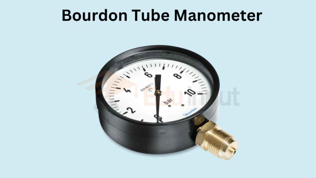 image showing the Bourdon Tube Manometer