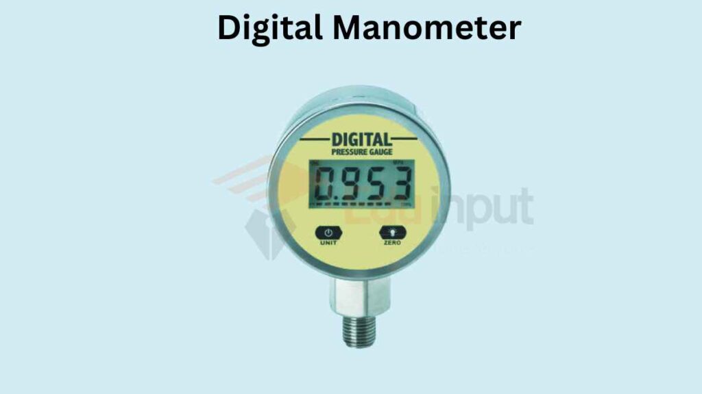 image showing the digital manometer