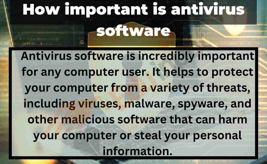 image showing the of importance of antivirus
