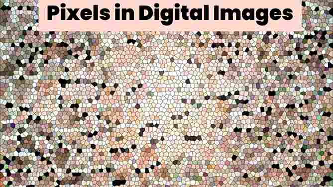 image showing the pixels n digital image