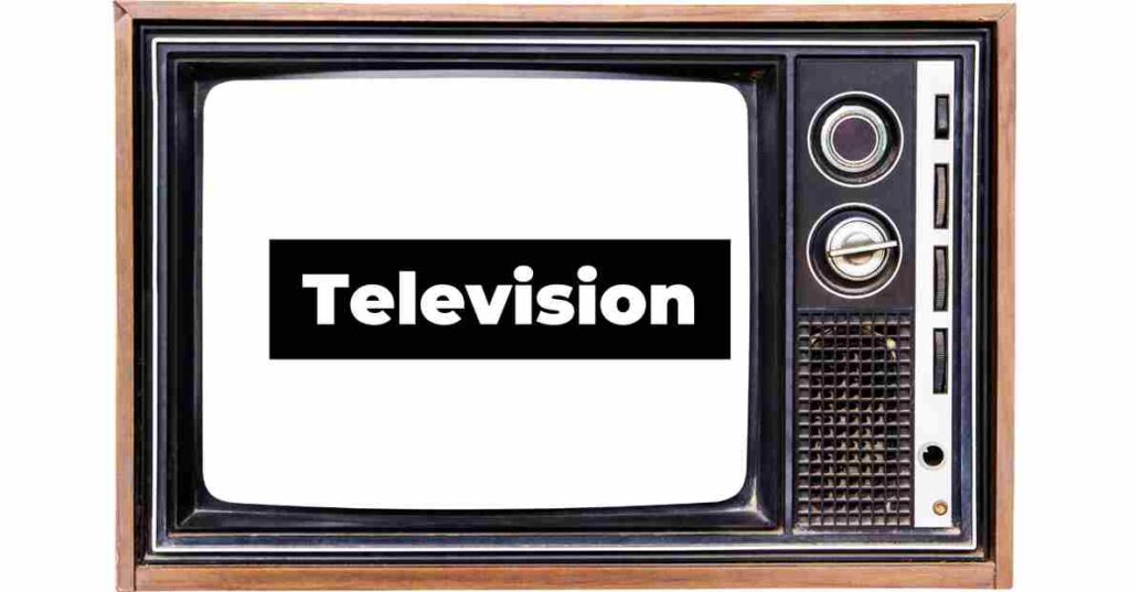 image showing the analog television
