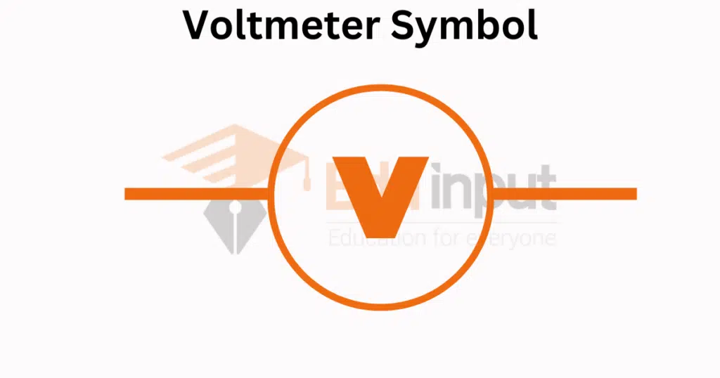 image showing the voltmeter symbol