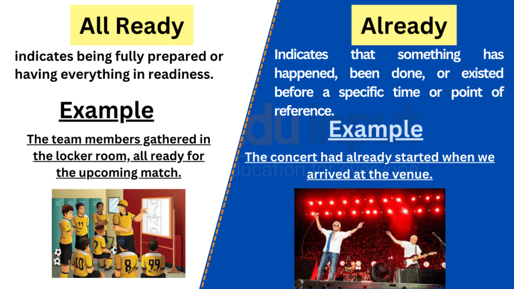 All Ready vs AlreadyDifference Between and Examples
