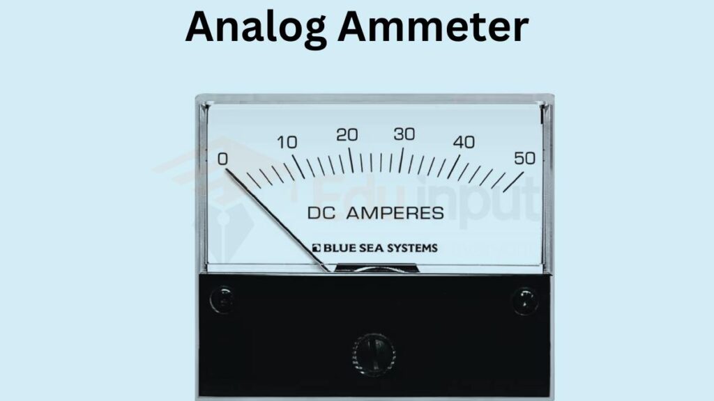 image showing the analog ammeter
