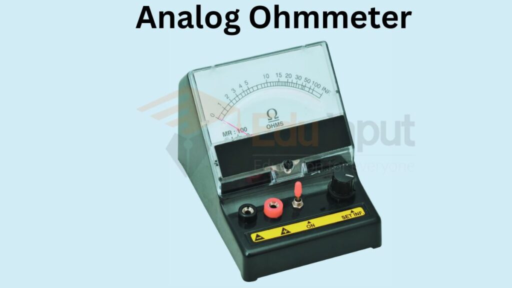 image showing the analog ohmmeter