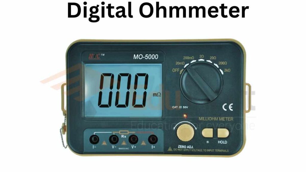 image showing the digital ohmmeter