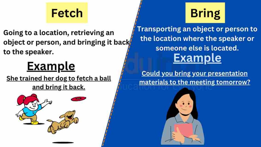 image of fetch vs bring