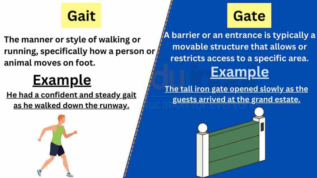 Gate Vs Gait Definition