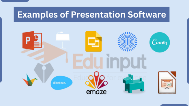 what are the functions of presentation software