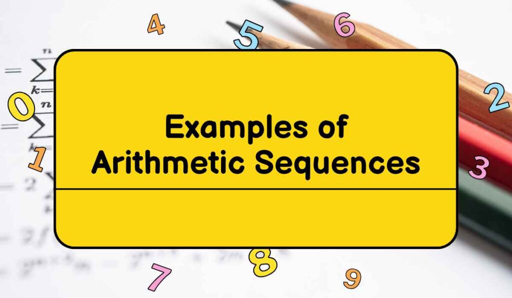 image showing arithmetic sequences