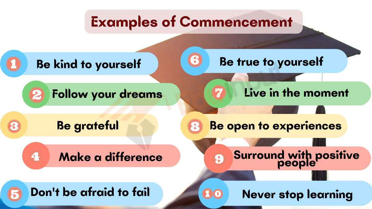 10 Examples of Commencement for Students
