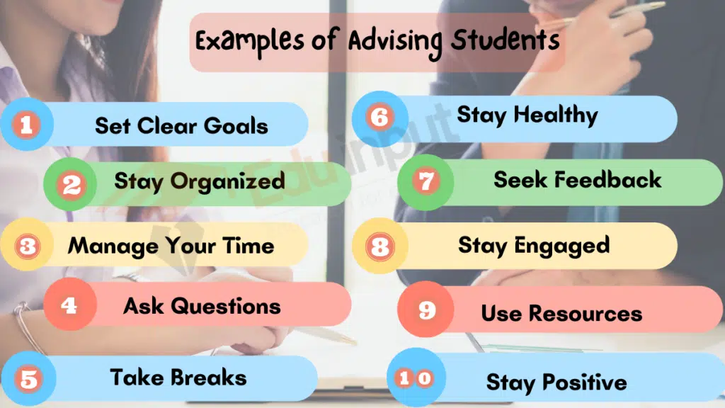 Image showing the Examples of Advising Students