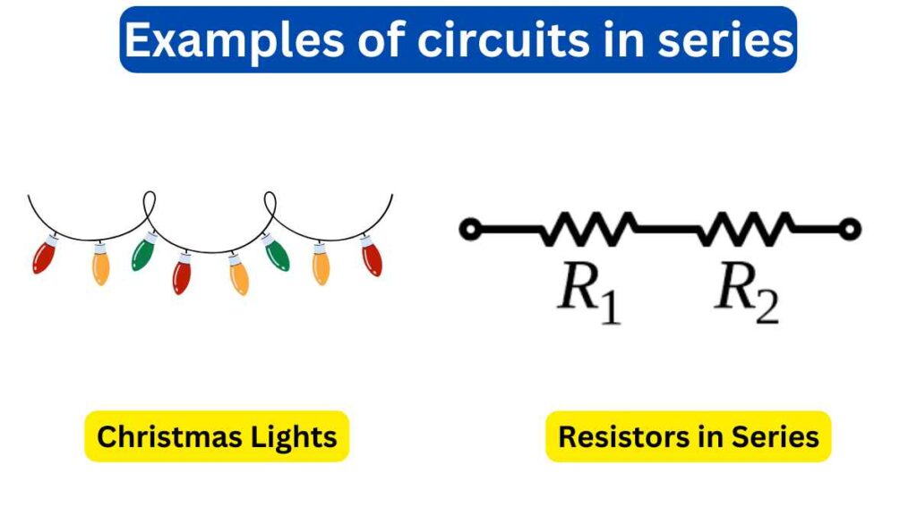 Image of Examples of circuits in series