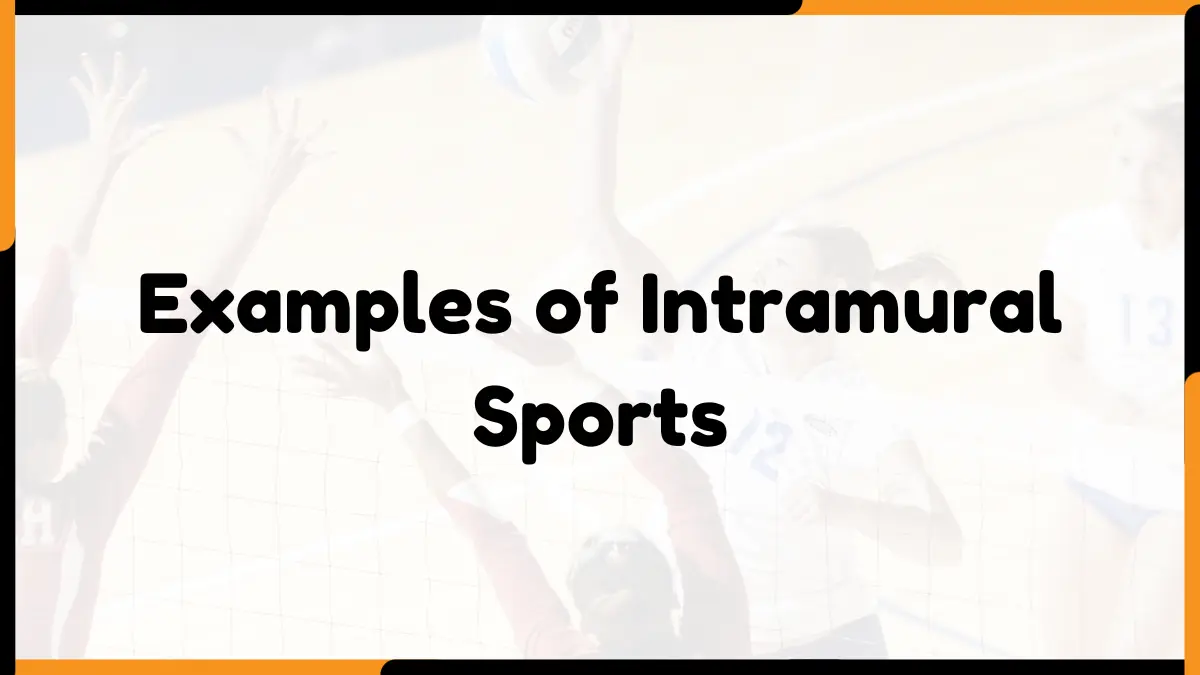 10 Examples of Intramural Sports