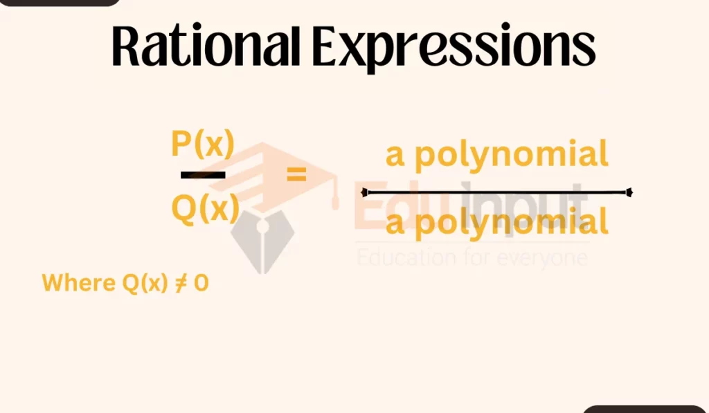 image showing the rational expressions