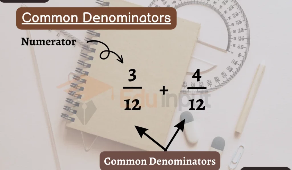 image showing examples of common denominators