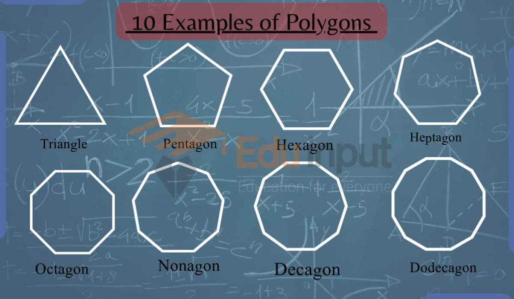 image showing examples of polygons