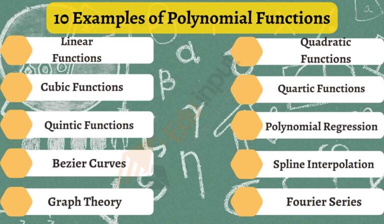 10 Examples of Polynomial Functions