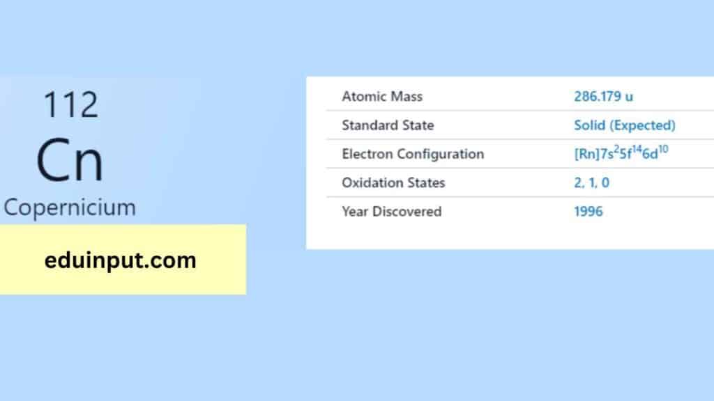 image of copernicium element