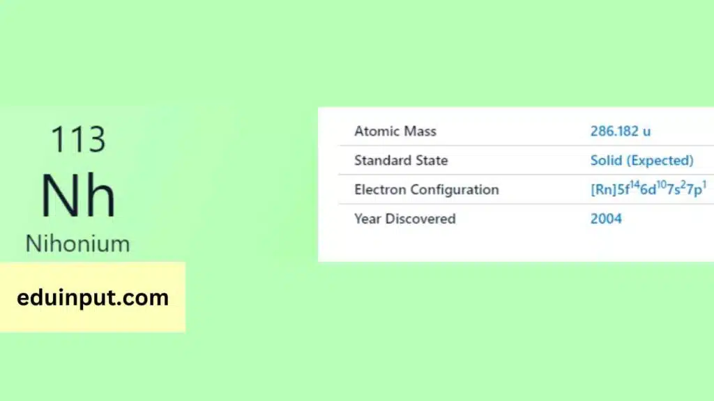 image of nihonium element