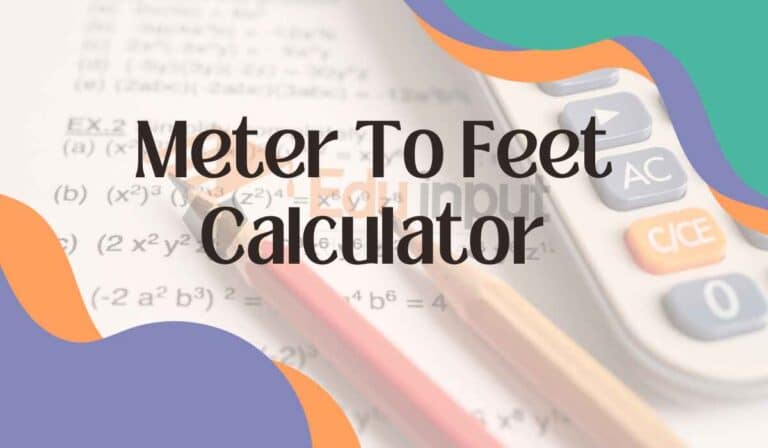 5 Meter To Feet Calculator