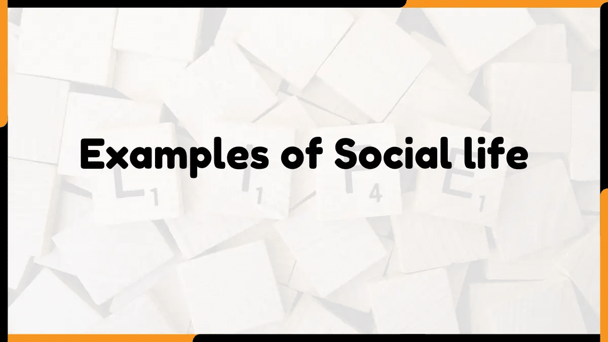 15 Examples of social life