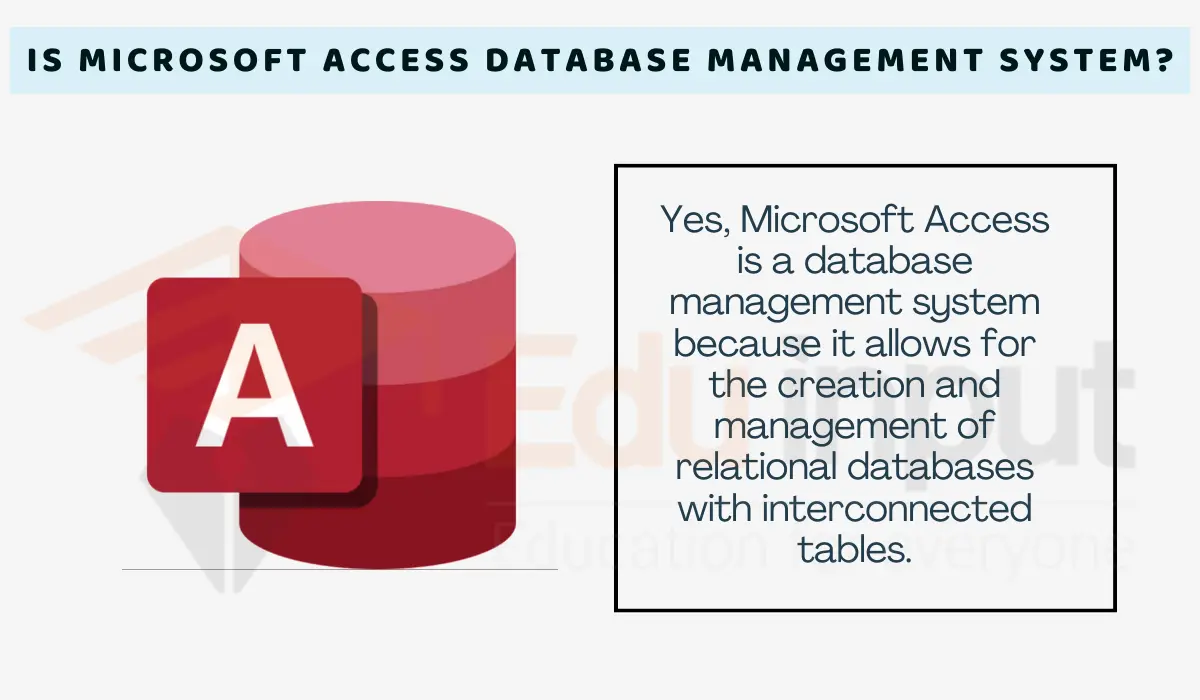 Is Microsoft Access a Database Management System?