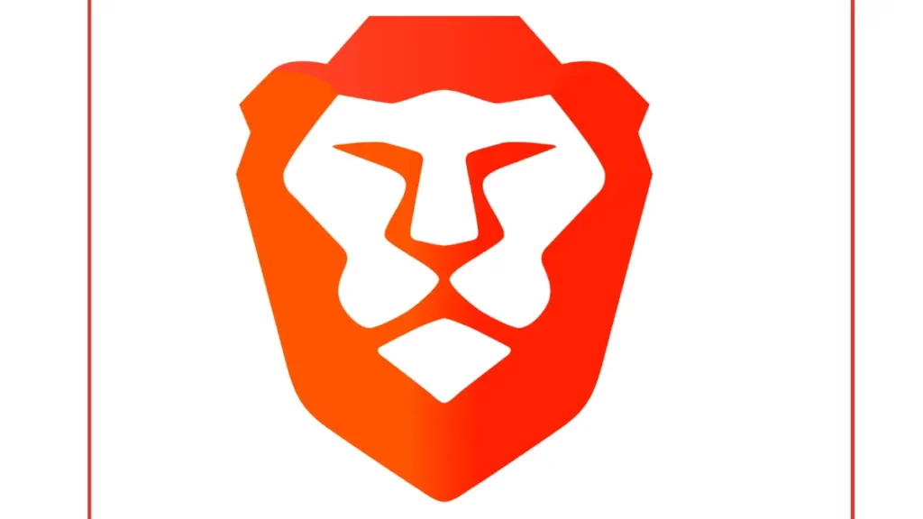 image showing Brave browser as an example of web browser